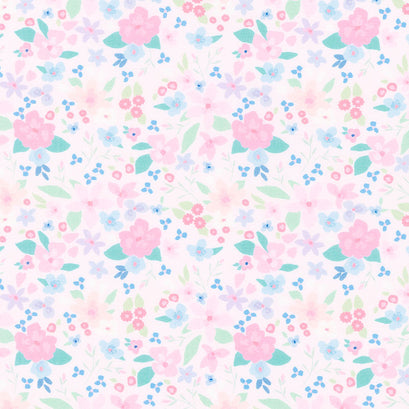 Tutu Much Attitude - Bravo Flowers Pink Digitally Printed Yardage