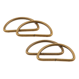 Sallie Tomato 1-1/2" D-Rings - Set of Four Antique Primary Image