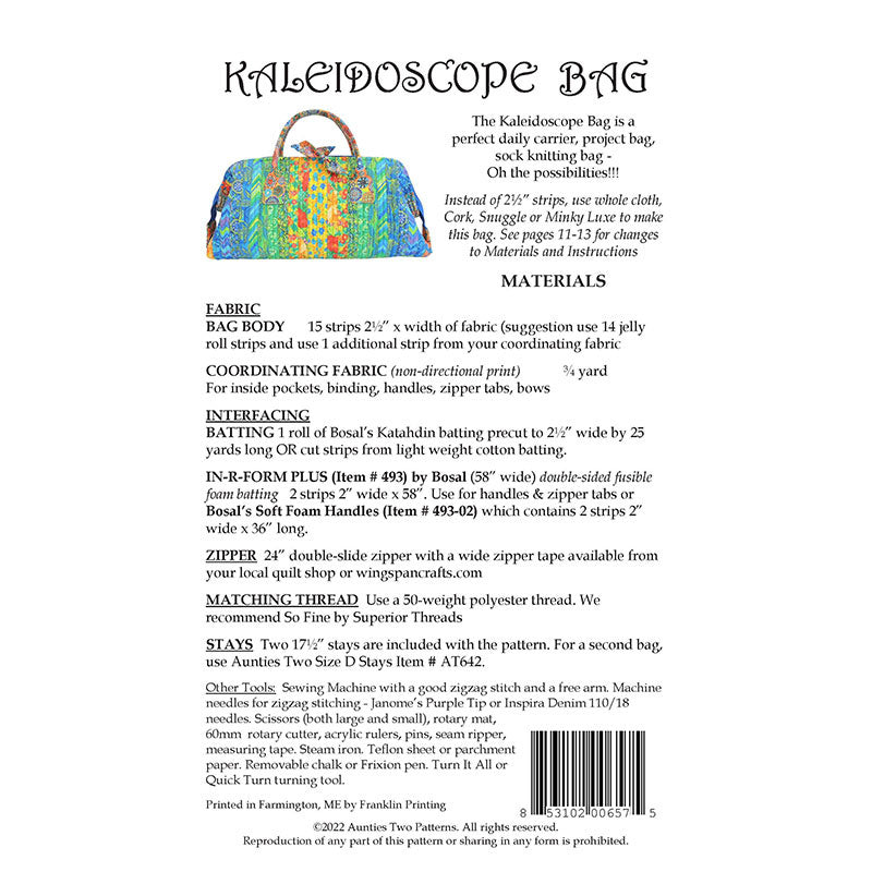 Kaleidoscope Bag Pattern Alternative View #1
