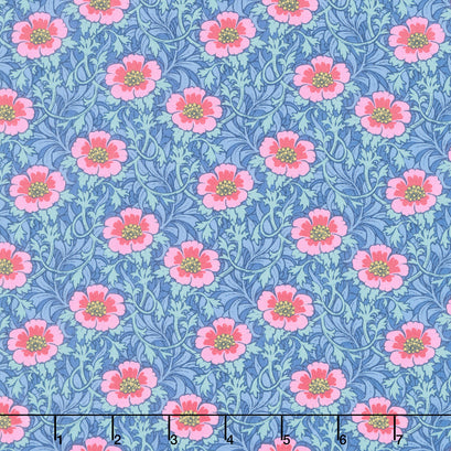Hibernation - Winterrose Blue Yardage