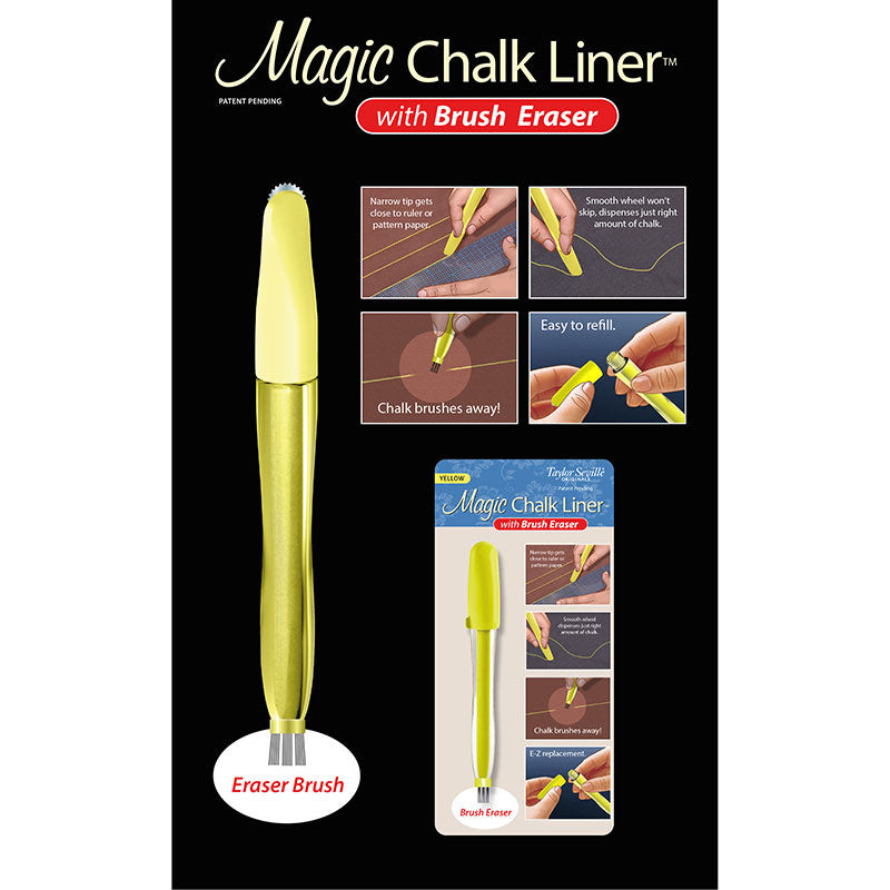 Magic Chalk Liner™ with Brush Eraser - Yellow Alternative View #3