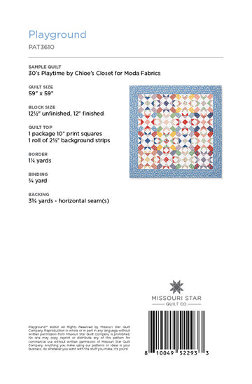 Digital Download - Playground Quilt Pattern by Missouri Star Alternative View #1