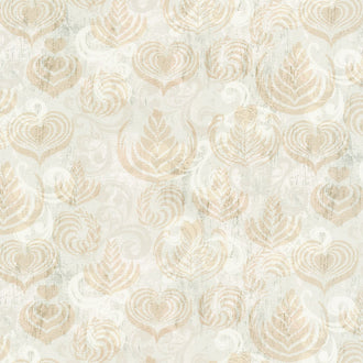 Perk Me Up - Coffee Foam Shapes Latte Yardage