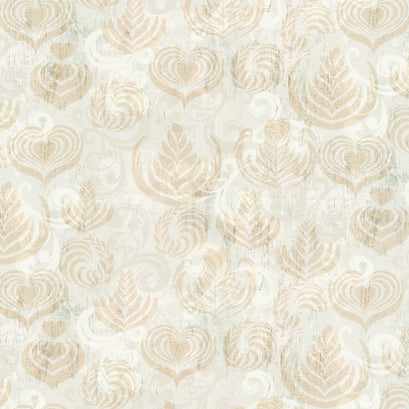 Perk Me Up - Coffee Foam Shapes Latte Yardage