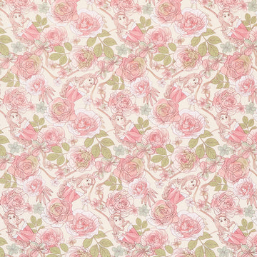 Disney Princess - Aurora Rose Dream Pink Yardage Primary Image
