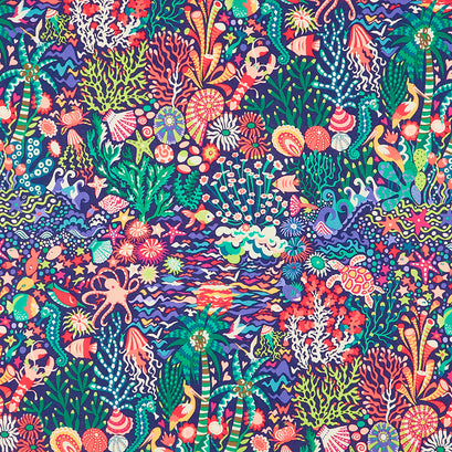 Atlantis - Blue Lagoon Multi Yardage