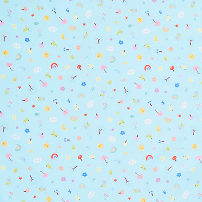 Whatever the Weather - Polka Dot Motifs Rain Yardage