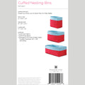 Digital Download - Cuffed Nesting Bins Pattern by Missouri Star