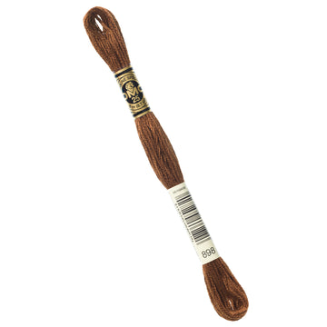 DMC Embroidery Floss - 898 Very Dark Coffee Brown Primary Image