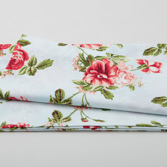 My Secret Garden Favorites - Rose & Vine Light Blue 2 Yard Cut