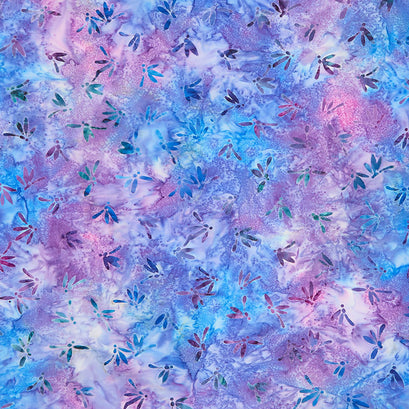 Artisan Batiks - Tranquil Gardens Dragonflies Periwinkle Yardage