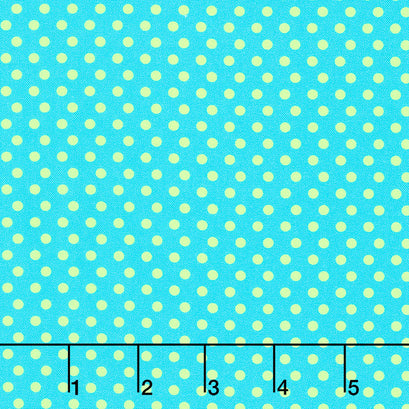 Alphabits - Alpha Dots Aqua Yardage