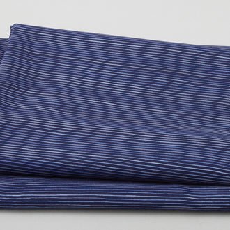 Flora Bella - Silky Stripe Indigo 2 Yard Cut