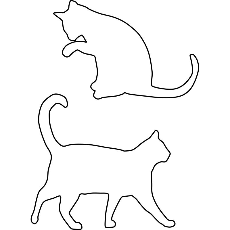 Full Line Stencil - Cats 2 Primary Image