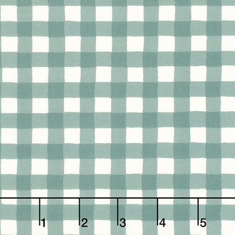Happiness Blooms - Gingham Eucalypus 108" Quilt Backing