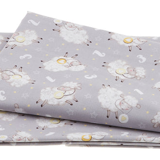 Sweet Dreams - Tossed Sheep Gray 2 Yard Cut