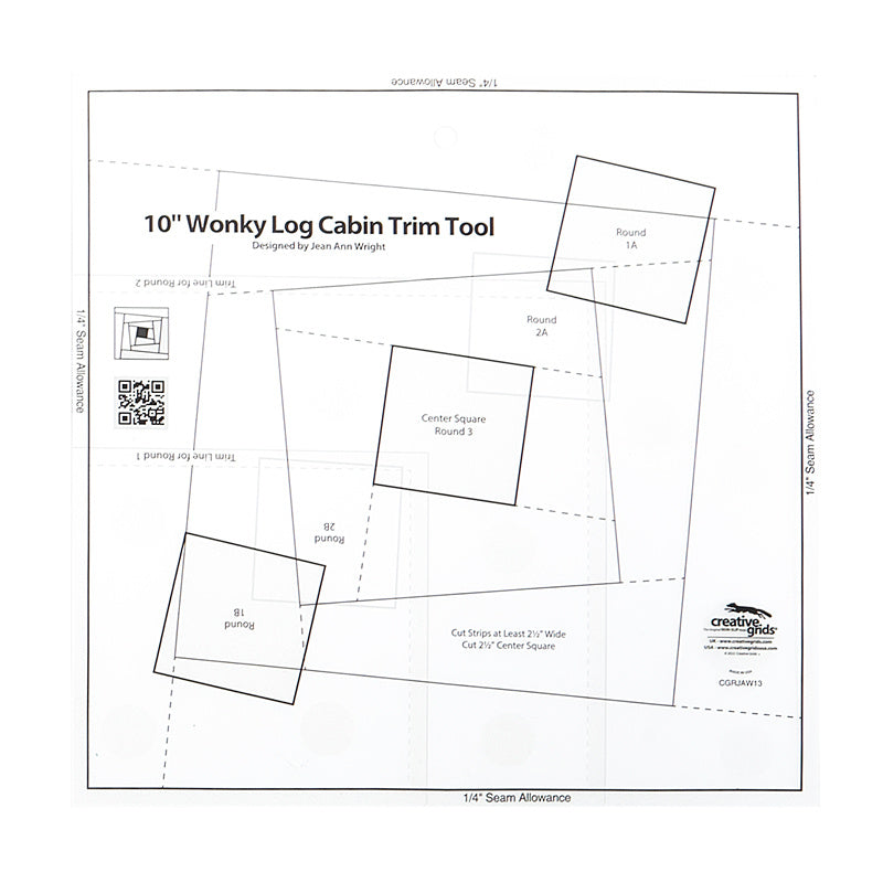 Creative Grids 10" Wonky Log Cabin Trim Tool Primary Image