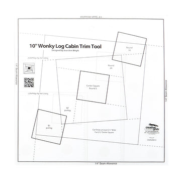 Creative Grids 10" Wonky Log Cabin Trim Tool Primary Image