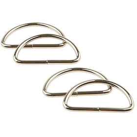 Sallie Tomato 1-1/2" D-Rings - Set of Four Nickel Primary Image