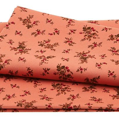 Chocolate Covered Cherries - Floral Pink 2 Yard Cut