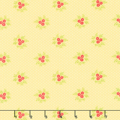 Fruit Cocktail - Posey Blossoms Pineapple Yardage