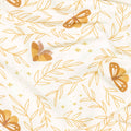 Moonchild - Moths Off White Metallic Yardage Alternative View #1