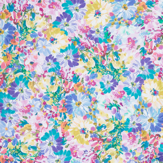 Painterly Petals - Meadow Large Floral Nature Yardage