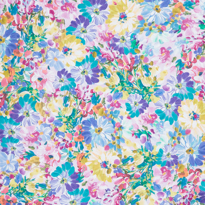 Painterly Petals - Meadow Large Floral Nature Yardage