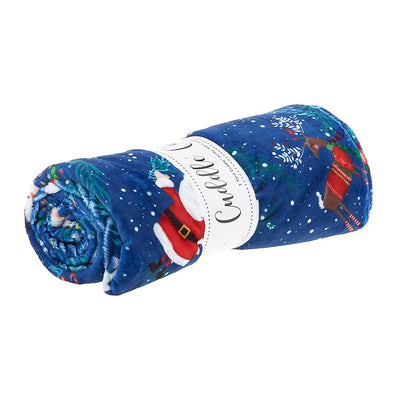Cuddle® Digital Print - Falalala Navy 2 Yard Cut