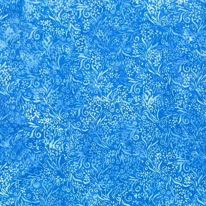 Artisan Batiks - Floral Wave Flowers Lake Yardage