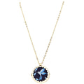Fabric Locket Necklace - Gold