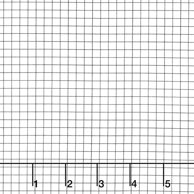 Sew Journal - Graph Paper Black Yardage Primary Image