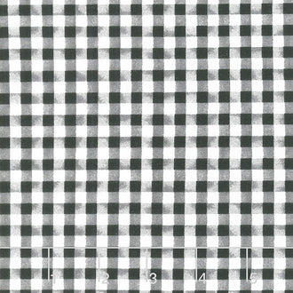 In Bloom - Gingham Black Yardage