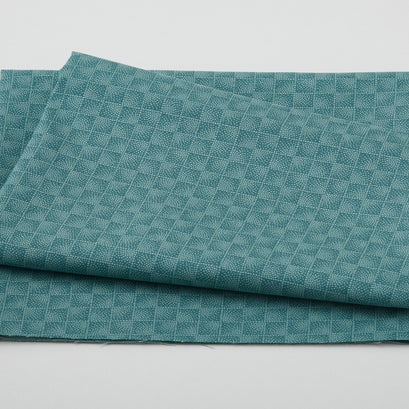 Quilter's Coordinates - Squares Made of Dots Turquoise One Yard Cut