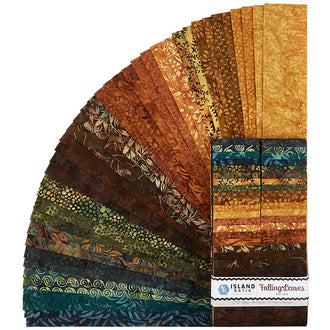 Falling Leaves Batiks Strips