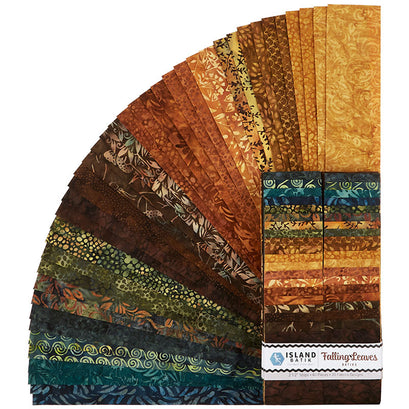 Falling Leaves Batiks Strips