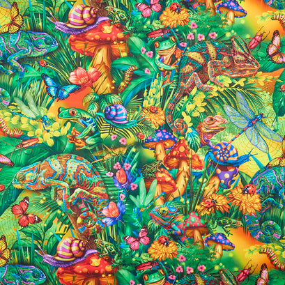 Fantastic Forest - Forest Jungle Multi Digitally Printed Yardage