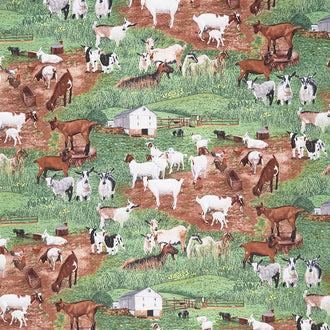 Farm Animals - Goats Yardage