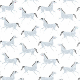 Farm Charm - Pony Party Steel Yardage