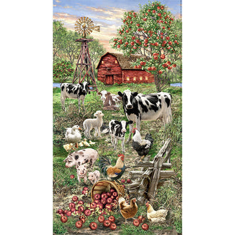 Farm Life - Animals on the Farm Multi Digitally Printed Panel