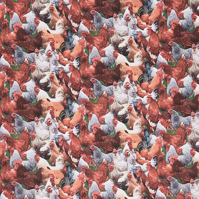 Farm - Packed Chickens Multi Yardage Primary Image