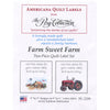 Farm Sweet Farm Quilt Labels