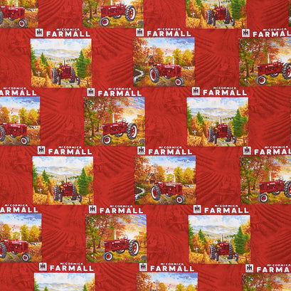 Farmall - Country Living Tractor Patch Red Yardage