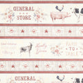 Farmhouse Chic - Repeating Stripe Multi Yardage