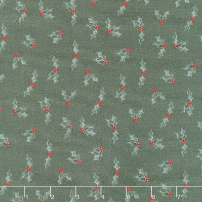 Farmhouse Christmas - Holly Berry Forest Yardage