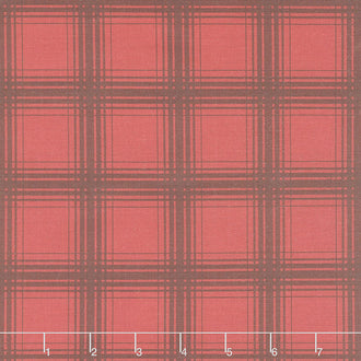 Farmhouse Christmas - Plaid Red Yardage