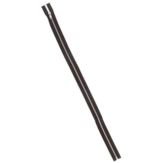 Fashion Zipper 24" - Black with Aluminum