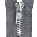 Fashion Zipper 5" - Slate with Aluminum Alternative View #1