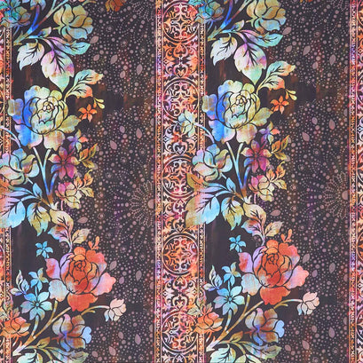 Halcyon II - Floral Border Multi Yardage