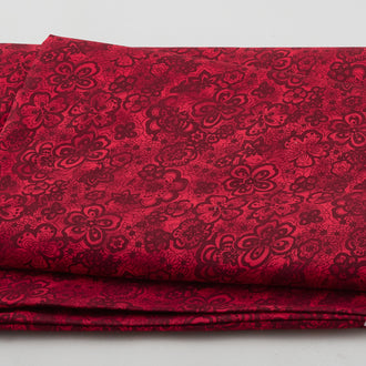 Isadora - Tonal Floral Cherry 108" Wide 3 Yard Cut